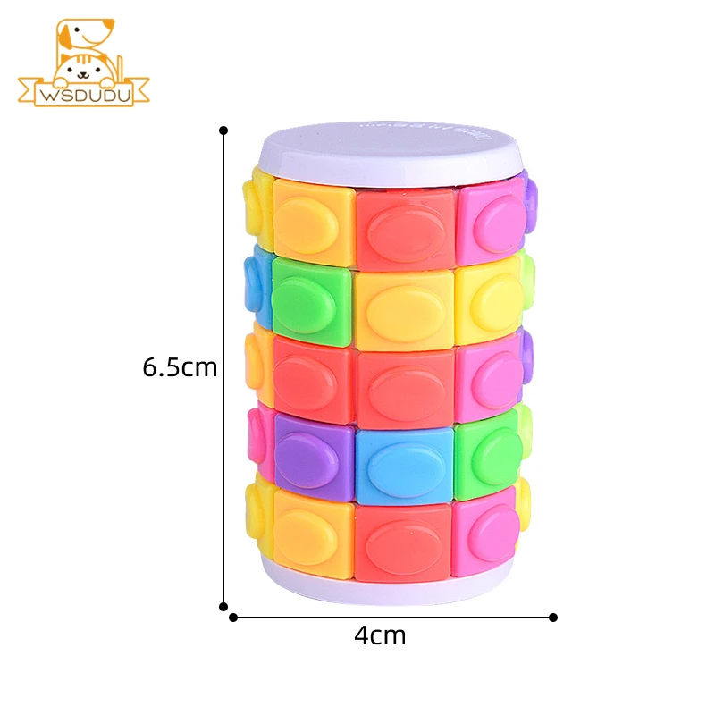 5x8 Magic Cylinder Cubes Fidget Toy Square Puzzle Sliding Blocks Rotating Intelligence Finger Game Stress Relief Adult Kid Gifts