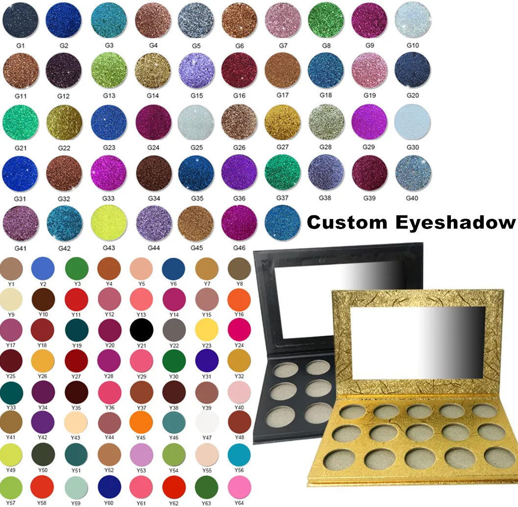 Groothandel Private Label Eyeshadow Palette Lege 16 Gat Make-Up Palet Kiezen Kleuren Custom Oogschaduw Palet Met Uw Logo