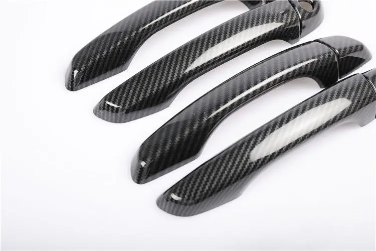 For Peugeot 508 508sw 508RXH 2012 2013 2014 2015 2016 2017 2018 Carbon Fiber Chrome Car Door Handle Cover Sticker Accessories