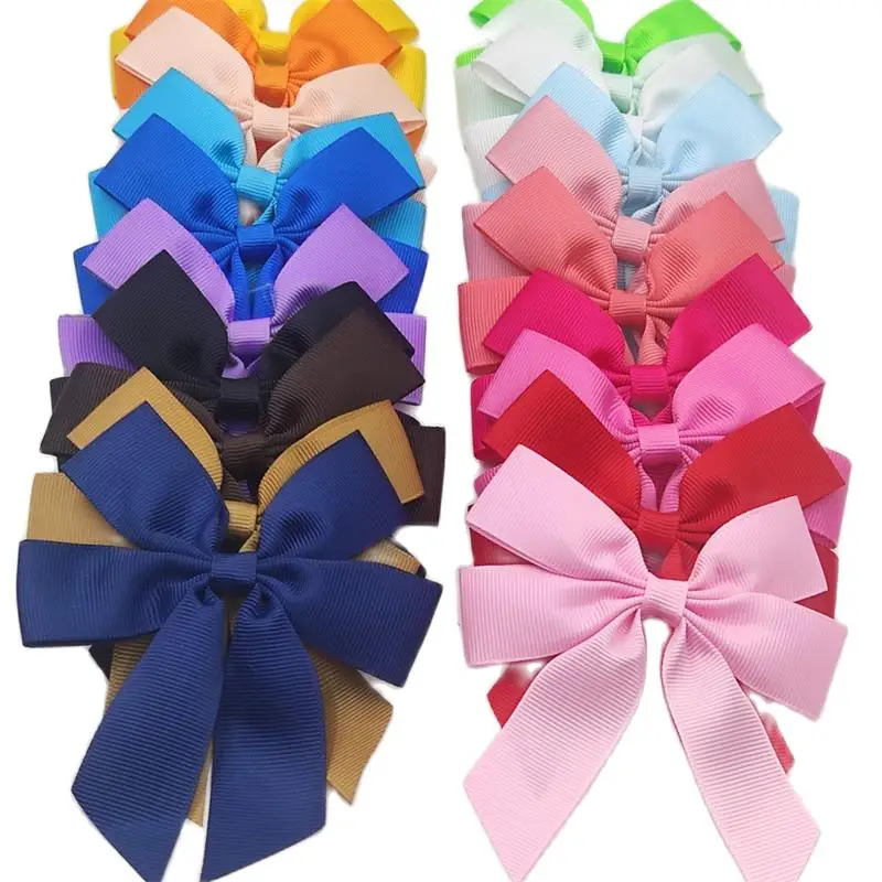 1 Piece Pretty Cross Ties Bows 40 Colors Elastic Hair Bands For Baby Girls Hairpin Clips Scrunchy Kids Hair Accessories