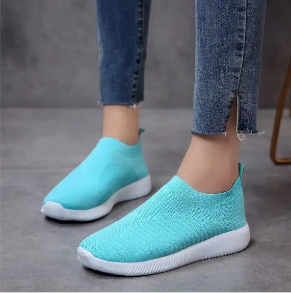 Fashion Women Shoes Breathable Spring Summer casual shoes For Women Sneakers Slip On Casual Shoes Soft Flat Walking Footwear