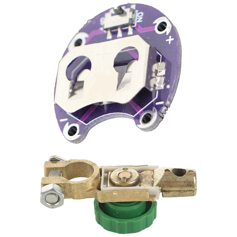 حامل بطارية للهاتف المحمول Lilypad بطارية CR2032 وحدة تركيب البطارية ومفتاح قتل البطارية 6 فولت-24 فولت بطارية 125 أمبير