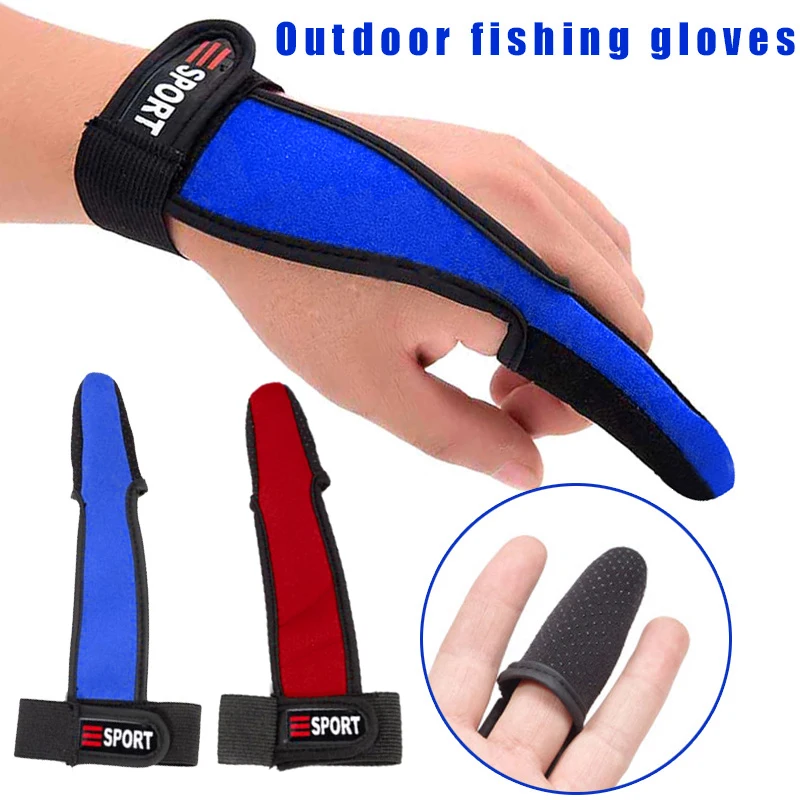 Hot Selling Protector Gloves Single Finger For Fishing Bare Fingertips Fishermen Surfcasting Non-Slip Glove Sea Fishing Tool