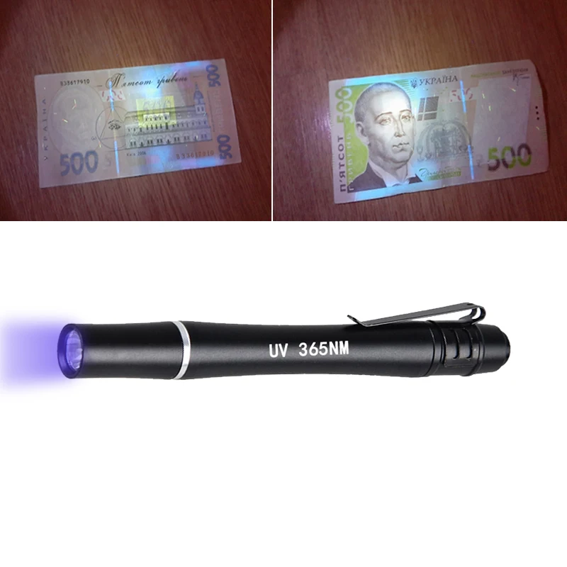 

Mini Pocket 365nm LED UV Torch 395nm Black Light Ultraviolet Penlight Portable Money Detect UV Torch