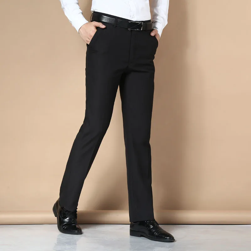 Pantalones de vestir informales para hombre, pantalón de corte