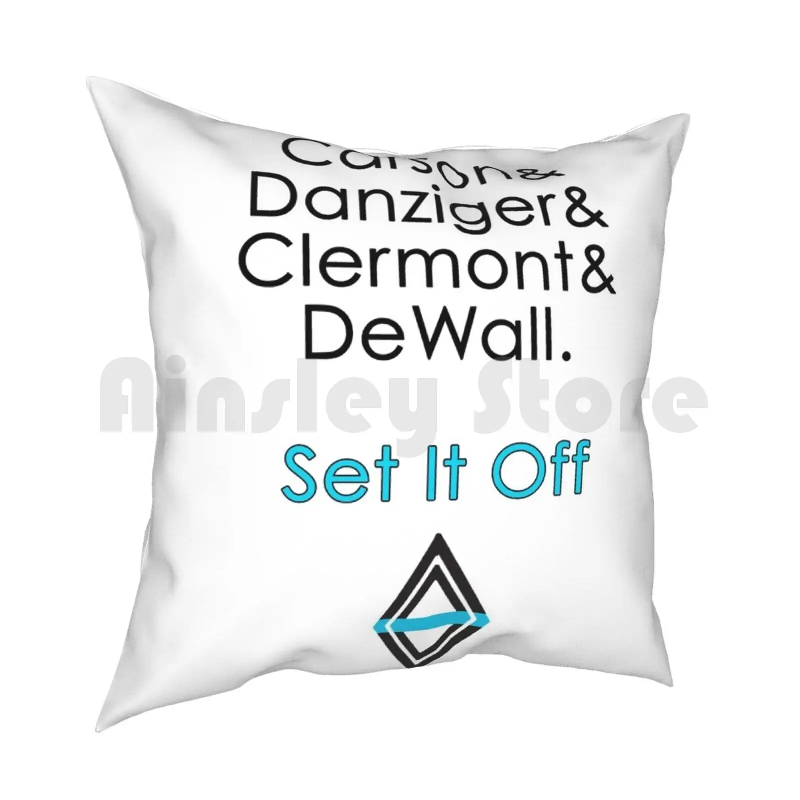 Set It Off Band Member Names Pillow Case Printed Home Soft Throw Pillow Set It Off Cody Carson Maxx Danziger Dan