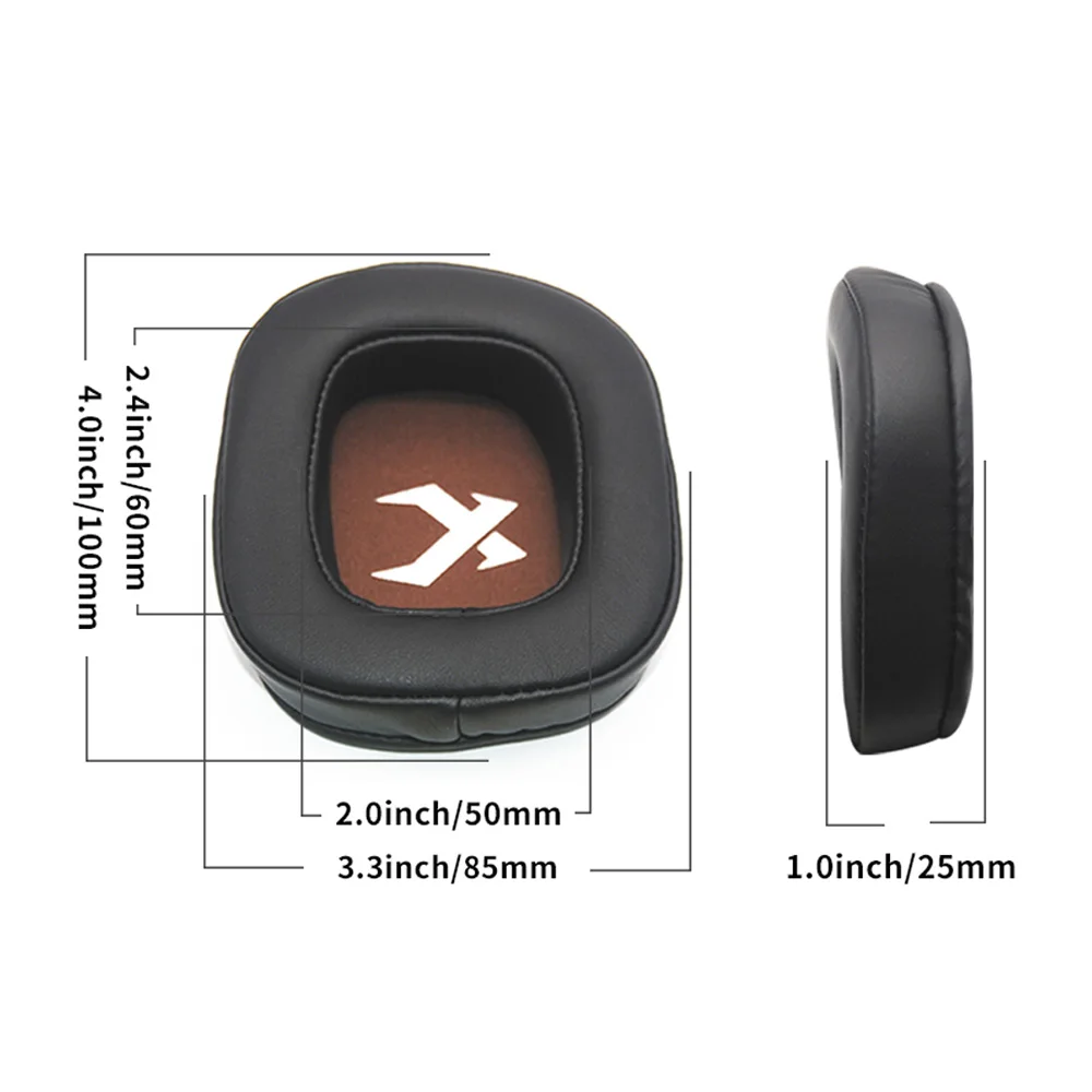 Parti di riparazione di ricambio cuscinetti auricolari in spugna per cuffie Xiberia K10 cuscini in pelle marrone PU