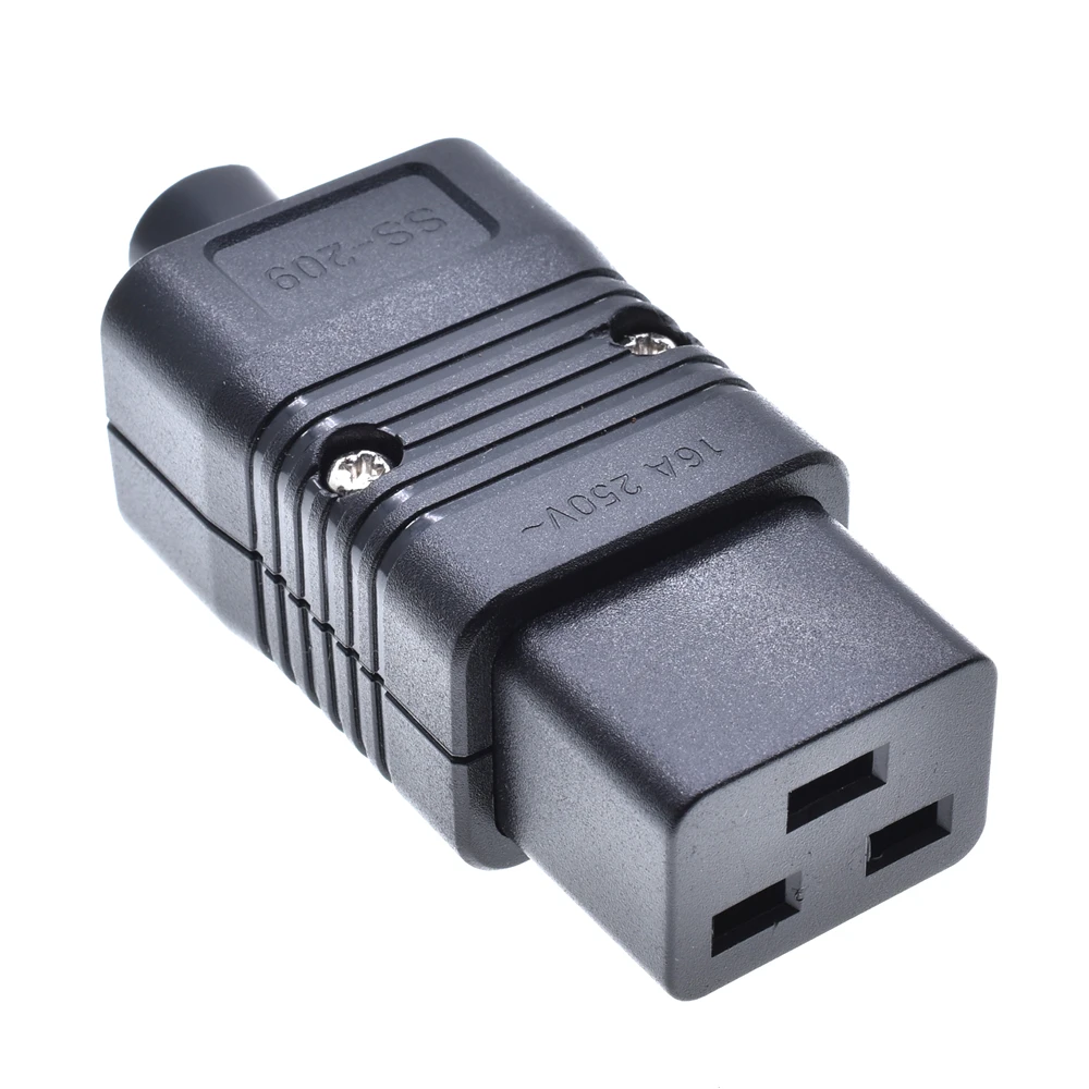 16A250V power plug IEC320-C19 C20 female male industrial electric plug for PDU/UPS