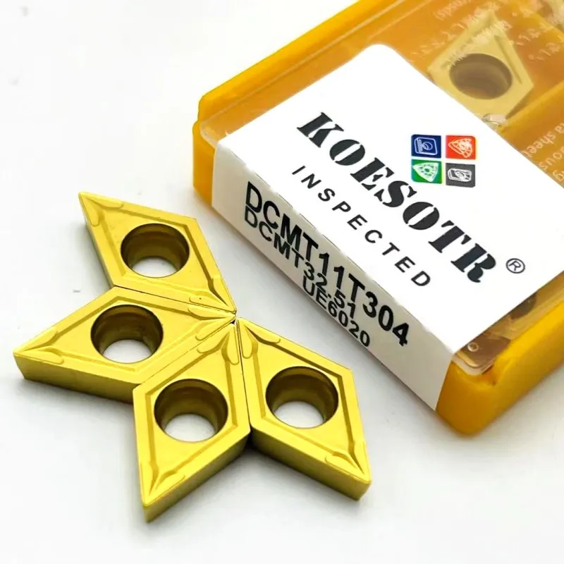 DCMT11T304 vvp15tf UE6020 US735 utensile per tornitura di metalli CNC esterno DCMT11T304 VP15TF utensile per tornitura in acciaio inossidabile