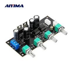 AIYIMA-preamplificador de tono NE5532, placa de preamplificador, triple bajo, rango medio de volumen, ajuste de Control de tono, preamplificador para amplificador de potencia