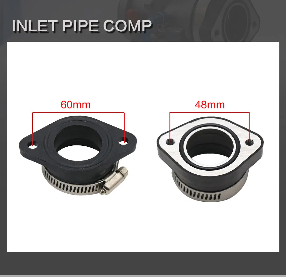 ZSDTRP Motorrad Vergaser Adapter Einlass Ansaugrohr für PWK 21/24/26/28/30/32/34mm PE26/28/30mm TM28/32/34 Carb Pit Dirt Bike – Detail 2