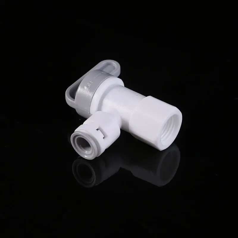 2021 New Tank Angle Ball Valve 1/4\'\' Tube For RO Reverse Osmosis Filter System Purifier