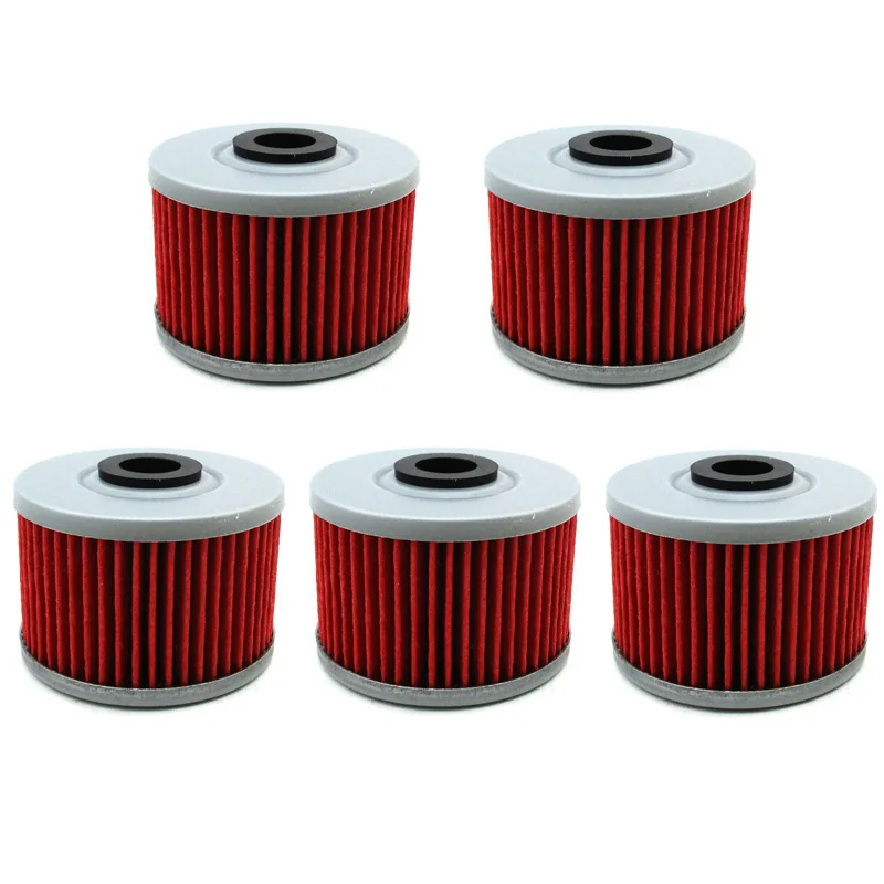 

5pc Oil Filter For Honda CBR300R CB300F CBR250R CRF250L XR650L Kawasaki KSR110 KLX140L KLX110L KLX125 KLX250S KL250 KLX 300R 300