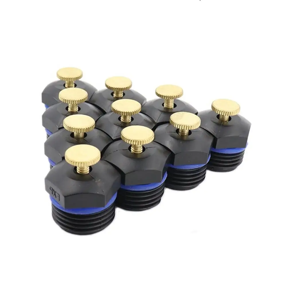 10pcs 4-points Copper Valve Needle Adjustable Desktop Plastic Micro  Sprinkler With Apron