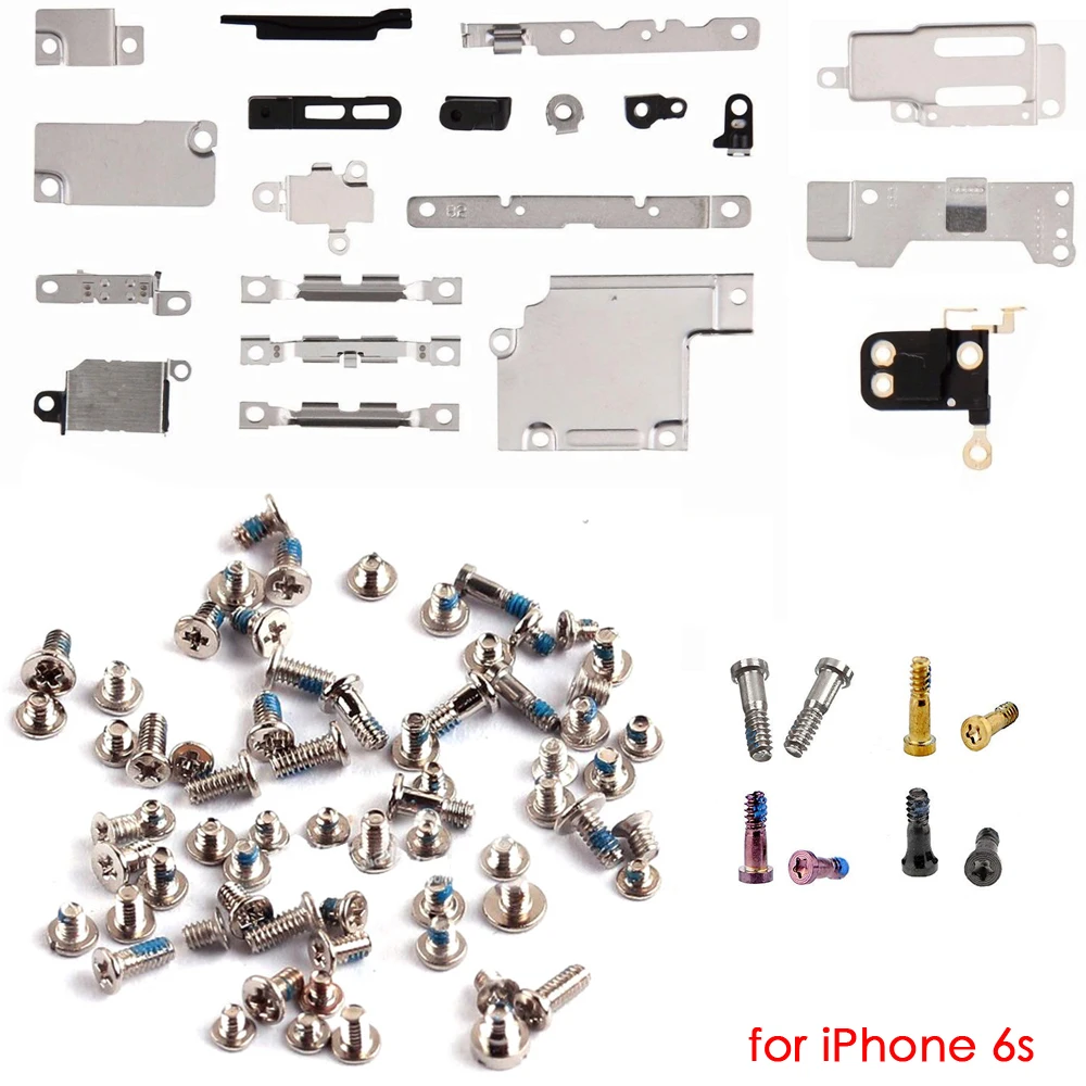 Small Metal Bracket Holder With Full Set Screws For iPhone 6 6S 7 8 Plus X XR XS Max Inner Parts Replacement