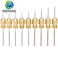 10ps Stainless Steel Cleaning Needle Nozzle for Drills 0.2/0.3/0.4/0.5/0.6-1.2mm PCB Drill Bit Drill 3D Printer Parts