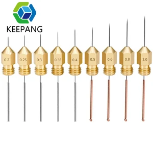 Nosel Jarum Pembersih Baja Tahan Karat 10ps untuk Bor 0.2/0.3/0.4/0.5/0.6-1.2 mm PCB Bor Bor Bagian Printer 3D 8 kunci torsi nozzle penjualan terbaik - №
