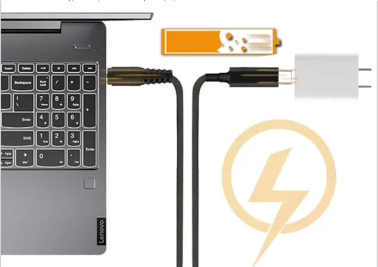 100W USB C Type C PD Power Supply Charger Adapter Fast Charging Cable Cord for Dell Asus Lenovo Notebook Power Supply Cable