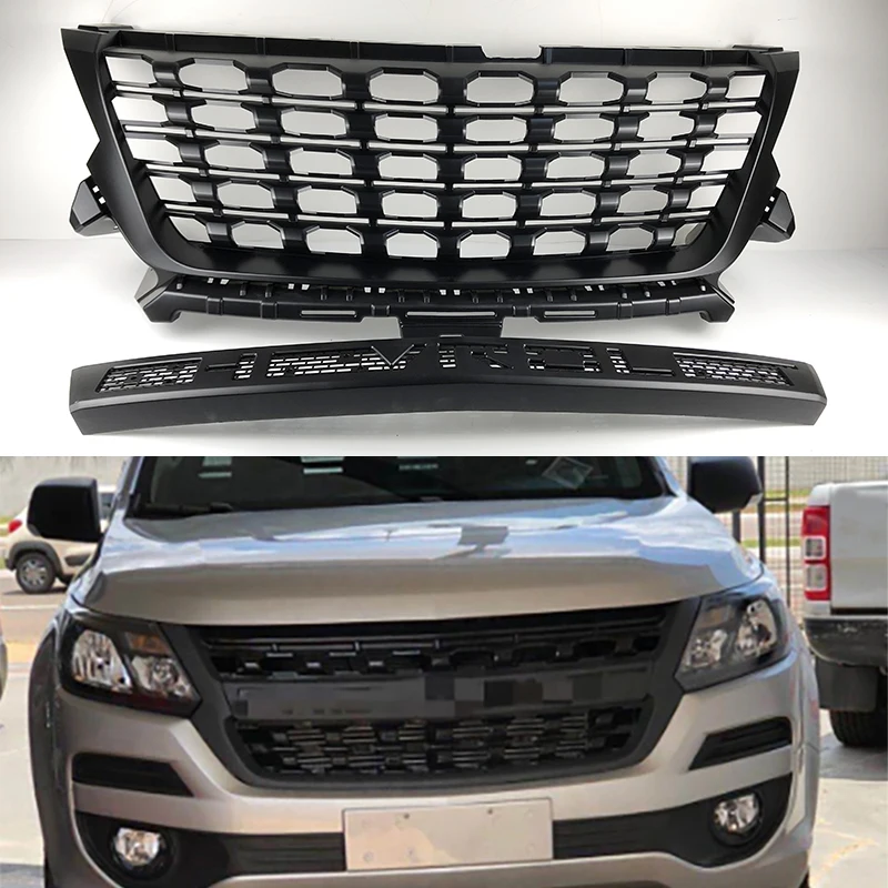 Front racing grille radiator grille Fits for Chevrolet Trailblazer Colorado 2016 2017 2019 ABS grille Car