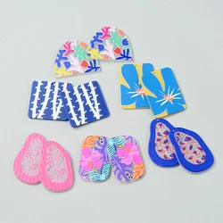 6PCS/lot Impressionism Painting Jewelry Accessories Hand Made Earrings Connectors DIY Pendant Jewelry Findings Components Charms