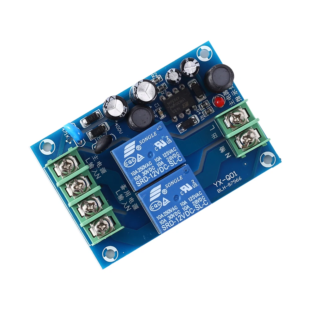 UPS Power Off Protection Module Dual AC Power Supply Auto Switching  Emergency Cut-off Battery Control Board AC 85 to 240V