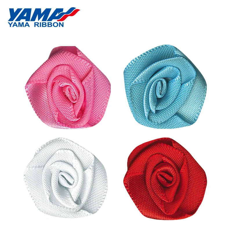 YAMA Rose Flower Ribbon Diameter 22mm±2mm 200pcs/bag Grils Dress Apparel DIY Accessories Wedding Party Decoration