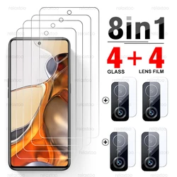 Xaomi 11T Pro Glass 1-To-8 Protective Glasse For Xiaomi 11T Pro Camera Lens Protector Xiami Xiomi Mi11T Mi 11 T Xiaomi11T Pro 5G