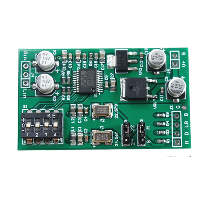 

Dual Channel 24 Bit ADC Data Acquisition Card Aux Analog Audio to I2S Left Right Alignment Digital Output Module