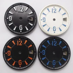 31.5mm Sterile Black White Watch Dial With Date Window For ETA2824 2836 Miyota8215 8205 821A DG2813 3804 Movement Accessories