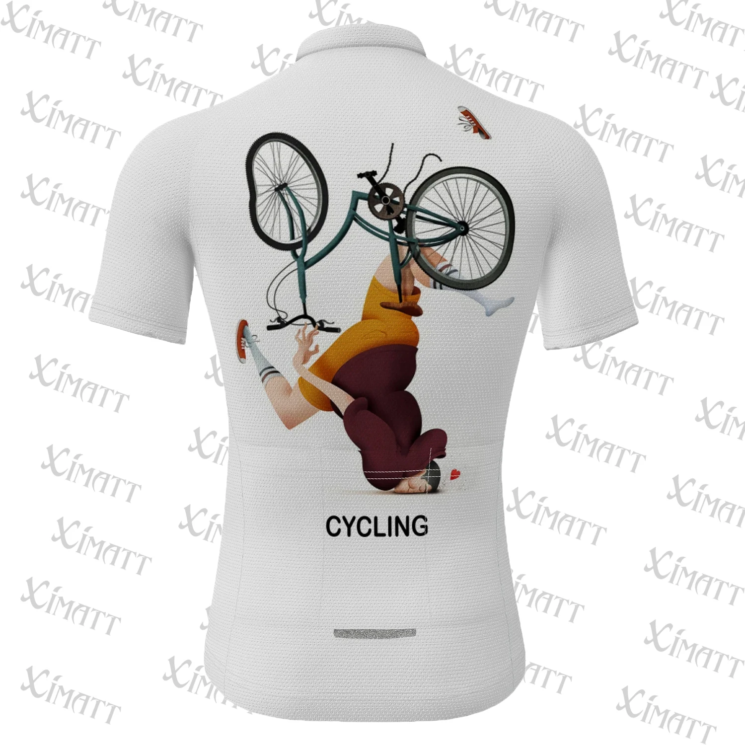 2021 New Style Classic Cyclist Who Fell Summer Polyester Mtb Jersey White Quick Drying Men And Women Wear