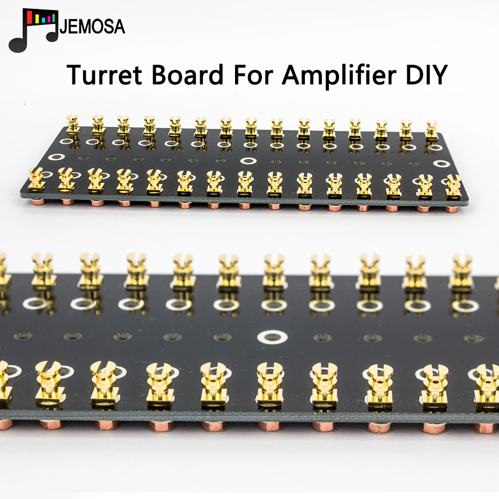 

1PC Audio Turret Board Strip Tag Board Terminal Lug Board Solder Gold Plated Copper Screw Type Audio Vintage Tube Amplifier