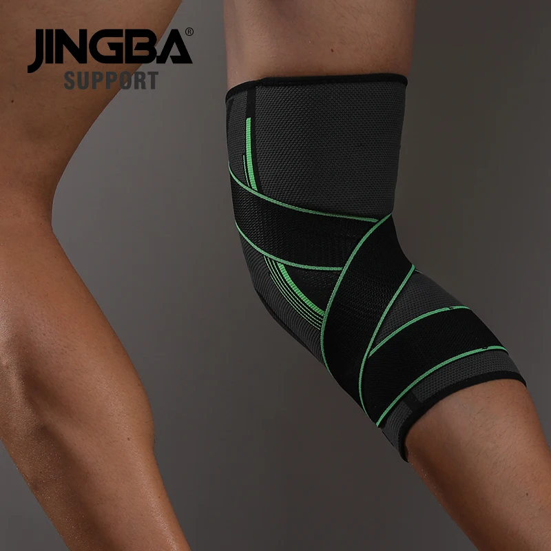 JINGBA SUPPORT Elastic Nylon knee pad Outdoor sports Volleyball basketball knee pads knee brace Bandage Support protector Safety