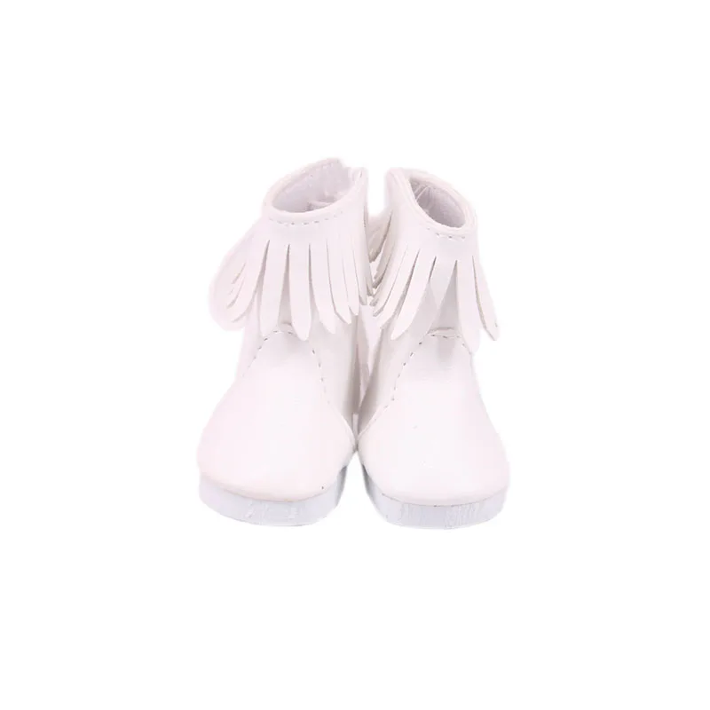 5Cm Doll Shoes 6 Color High Top Tassel Leather Boots For 25Cm Mellchan Baby Nenuco Doll Hermanita Baby Gifts To Our Generation