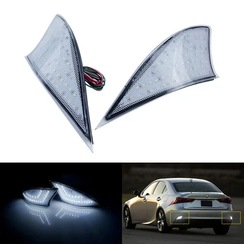 ANGRONG 2x For Lexus 250 300h XE30 2014_up Clear Lens LED Rear Bumper Reflector Tail Brake Light