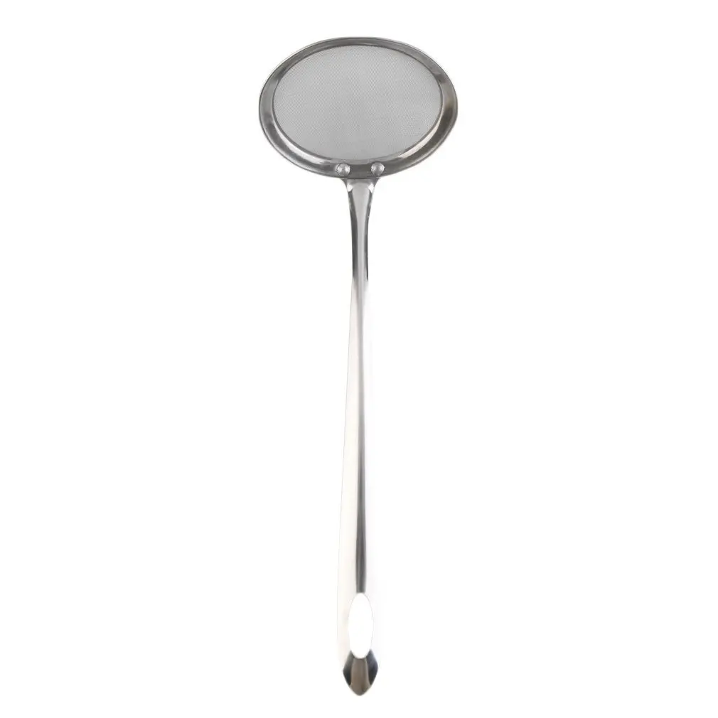 Colador de malla de acero inoxidable multifuncional para cocina, cuchara coladora para sopa, Espumador, accesorios de cocina