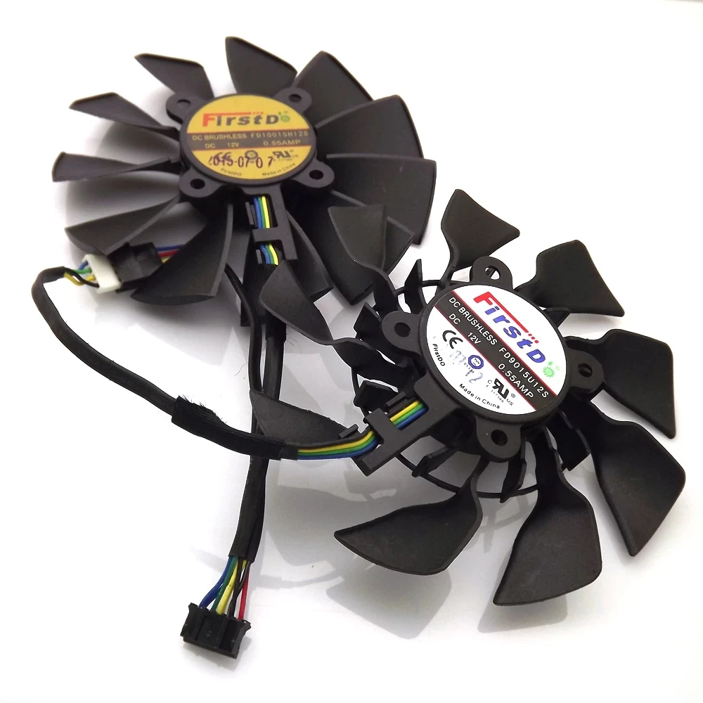 FD9015U12S FD10015H12S DC12V 0.55A 95mm 4Pin For ASUS GTX780 GTX780TI R9 280 290 280X 290X 380 Graphics Card Cooling Fan