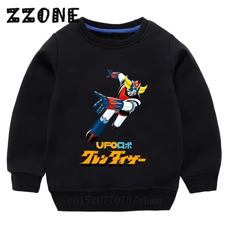 Children's Hoodies Kids Japan Robot Grendizer Cartoon Sweatshirts Baby Cotton Pullover Tops Girls Boys Autumn Clothes,KYT5244