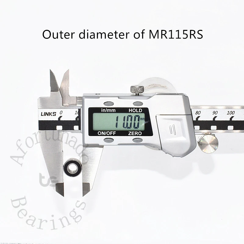 Roulement Miniature MR115RS, 10 pièces, 5x11x4(mm), acier chromé, caoutchouc scellé, pièces d'équipement mécanique à grande vitesse