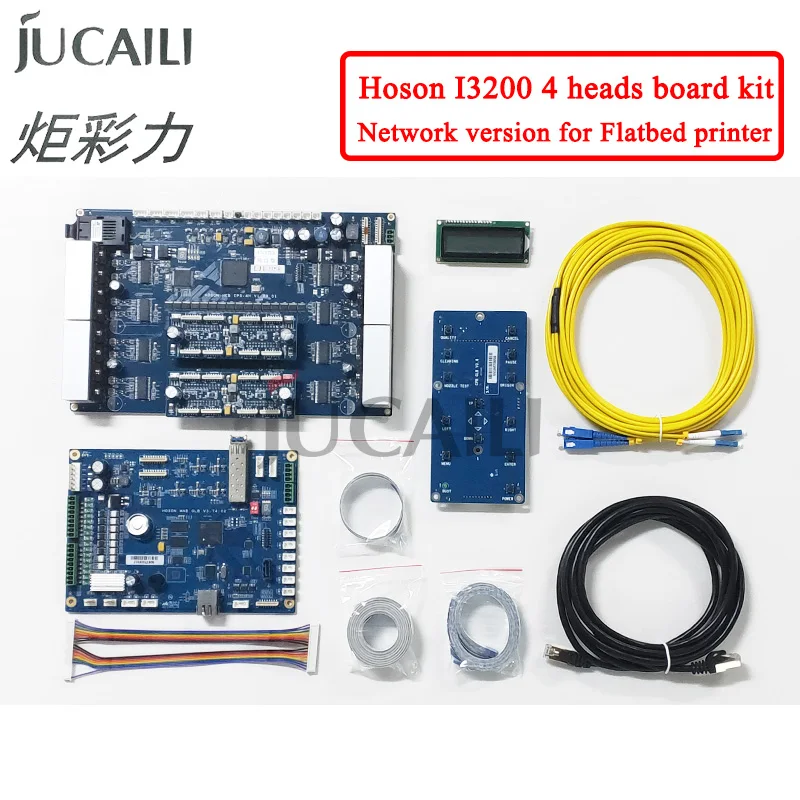 Jucaili flatbed printer Hoson 4 heads Board kit for Epson I3200 printhead board kit for water based/Eco solvent flatbed printer