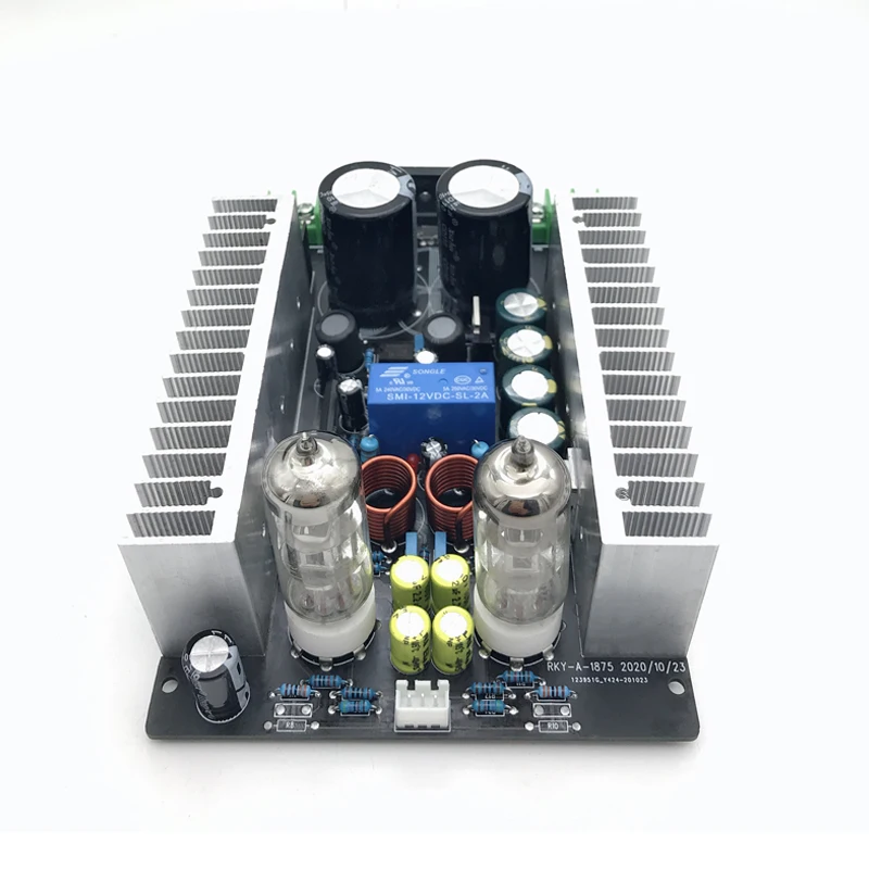 refer Music fax X-10 circuit LM1875 30W*2 2.0 channel amplifier board 6J3 / GE5464 tube preamplifier amplifier board Beyond 1969