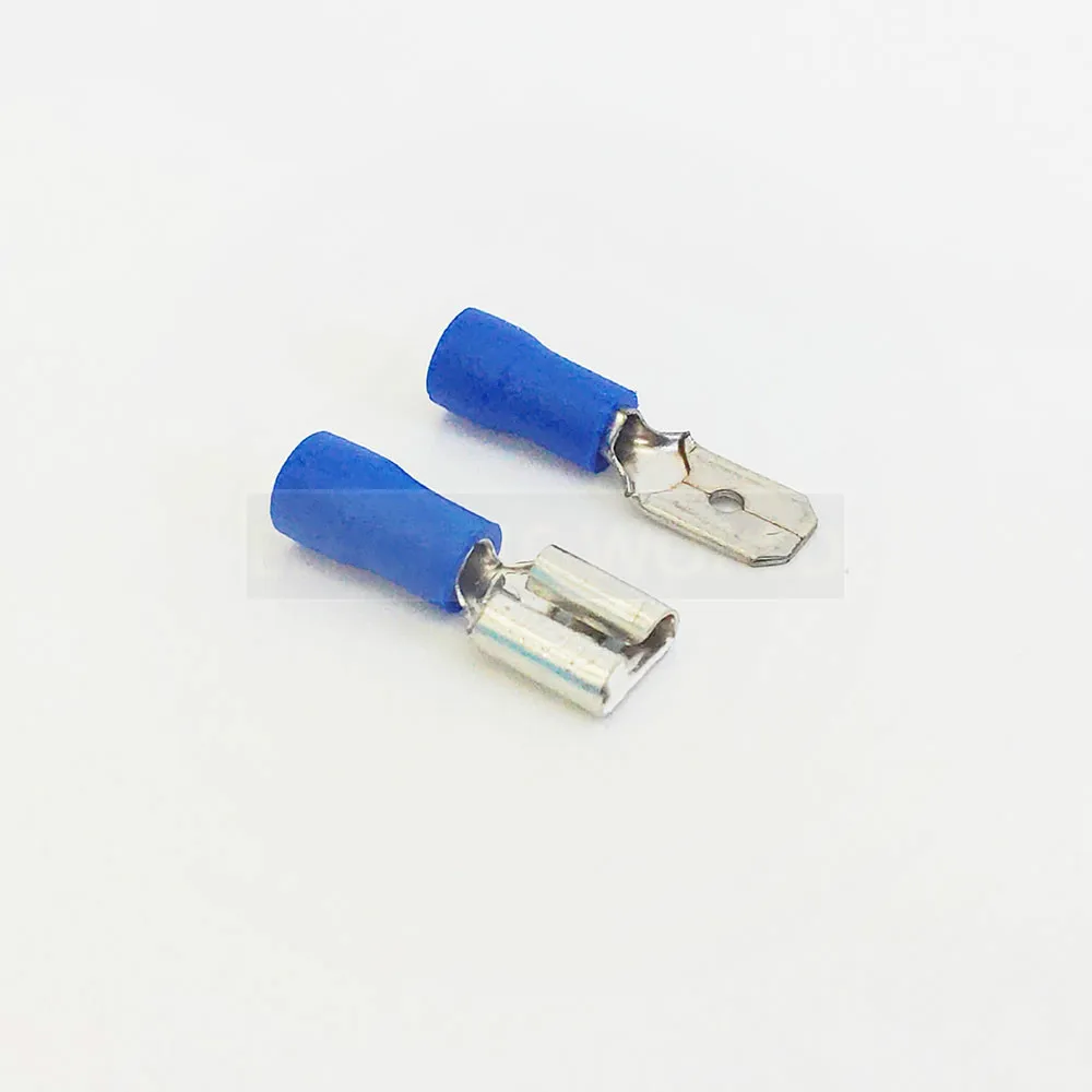 Insulated wire terminals FDD2 series 100PCS/Bag female disconnector Cable Connector pre-insulating terminals male terminal