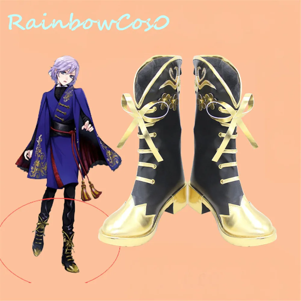 

Twisted-Wonderland Epel Rook Cosplay Shoes Boots Game Anime Halloween RainbowCos0 W964