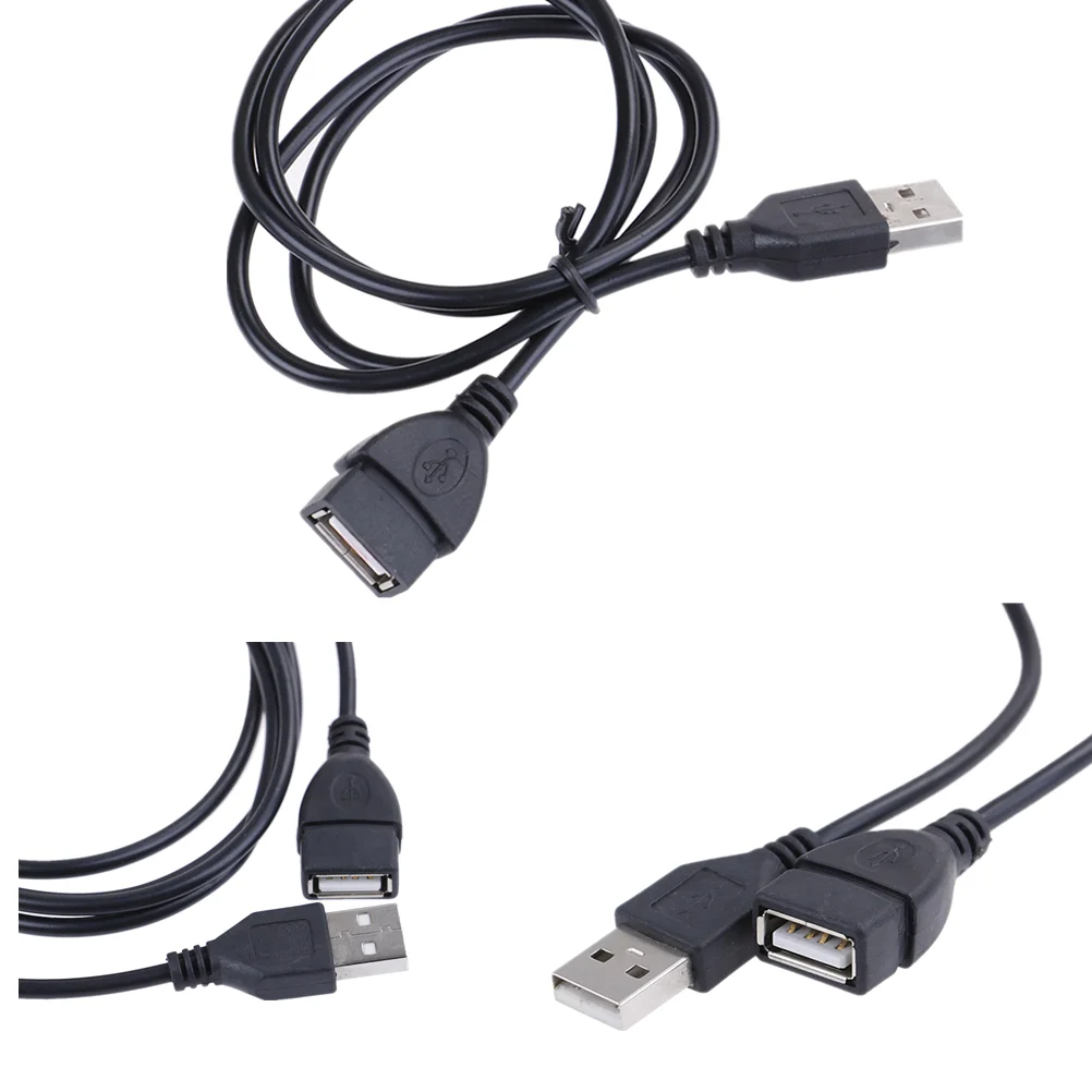 USB 2.0 Cable Male to Female Data Sync USB 2.0 Extender Cord Extension Cable USB Extension Cable Super Speed 80/150cm