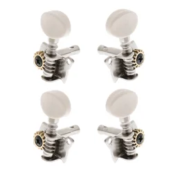 Pack of 4 2L2R Metal Open Ukulele Tuning Pegs 4-string Guitar Machine Heads DIY