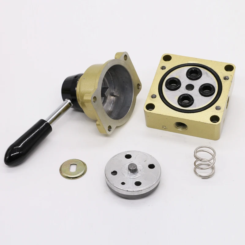 Pneumatic switch three-position four-way manual valve HV-02/HV-03/HV-04/HV200-02/HV200D/HV200B manual valve air valve