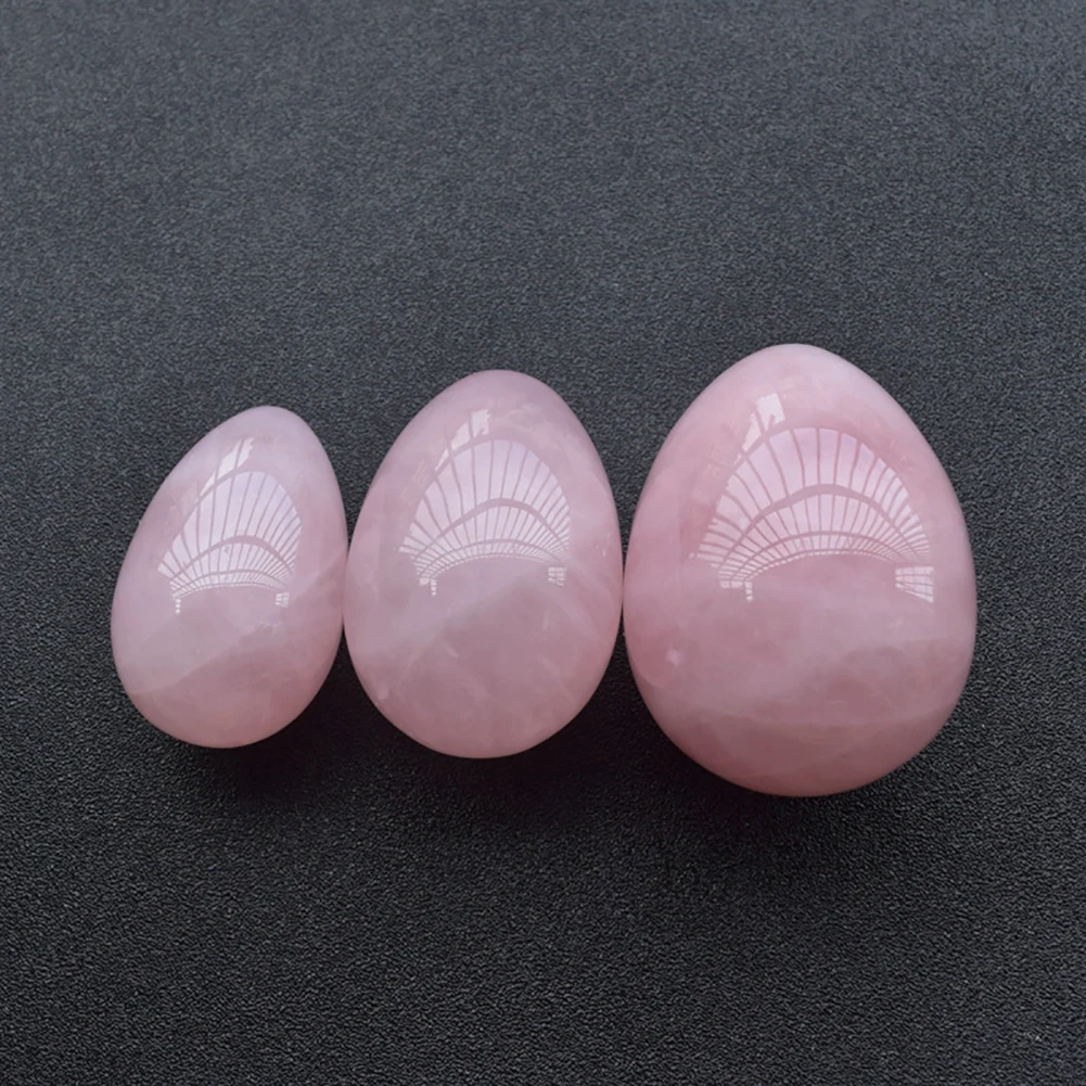 Oval Shape Drilled Postpartum Vaginal Tightening Yoni Egg Kegel Massage Stone Smooth Surface Yoni Egg sex toys for women