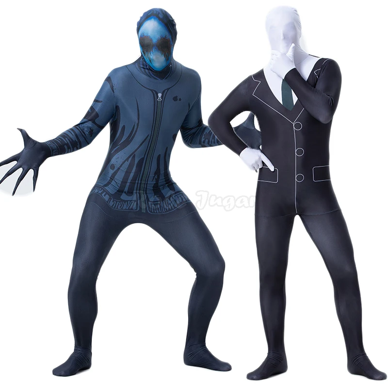 Halloween carnaval festa assustador fantasma cosplay traje adulto homem horror engraçado zentai zumbi macacões bodysuit vestir-se c36m281