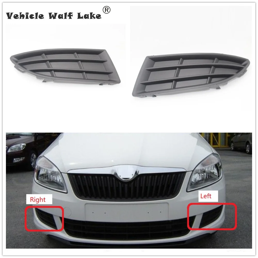 Dla Skoda Fabia MK2 5J 2011 2012 2013 2014 2015 samochodów stylizacji przednie światło przeciwmgłowe maskownica na światła przeciwmgielne