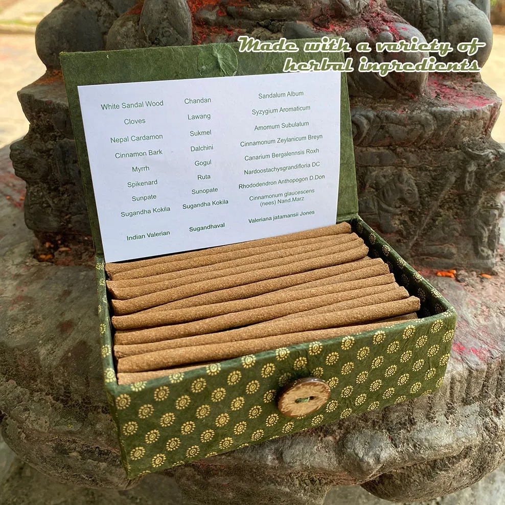 Nepal Tibetan medicinal incense, Green Tara incense for Yoga meditation, Handmade natural stick incense, home fragrance