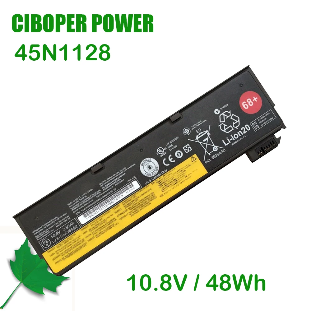 

Аккумулятор CP для ноутбука 45N1128 10,8 В/48 Вт ⋅ч 45N1124 45N1125 для ThinkPad X270 X260 X240 X240S X250 T450 T470P T450S T440S K2450 W550S